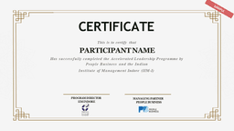 certificates